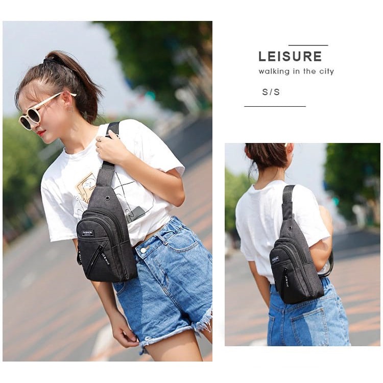 Hot Sale 2020 Tas Sport Sling Bag Waist Bag Casual Simple Selempang Dada Fashion Pria Wanita Korean