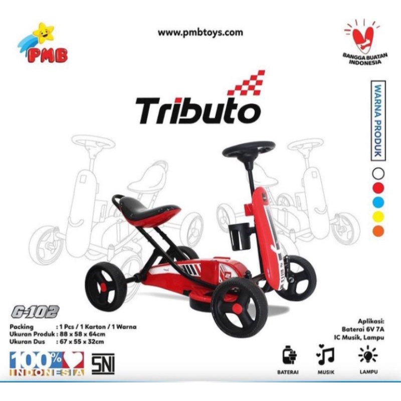Jual MOBIL AKI MOTOR AKI GOKART AKI TRIBUTO G102 (DENGAN AKI) | Shopee