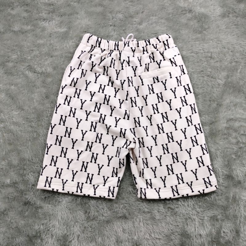 SHORT PANTS CELANA PENDEK NY MLB FULLPRINT HITAM AUTHENTIC PREMIUM FULLTAG