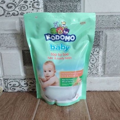 Jual Kodomo Baby Top To Toe Hair & Body Bath 450 Ml Refill/Sabun Mandi ...