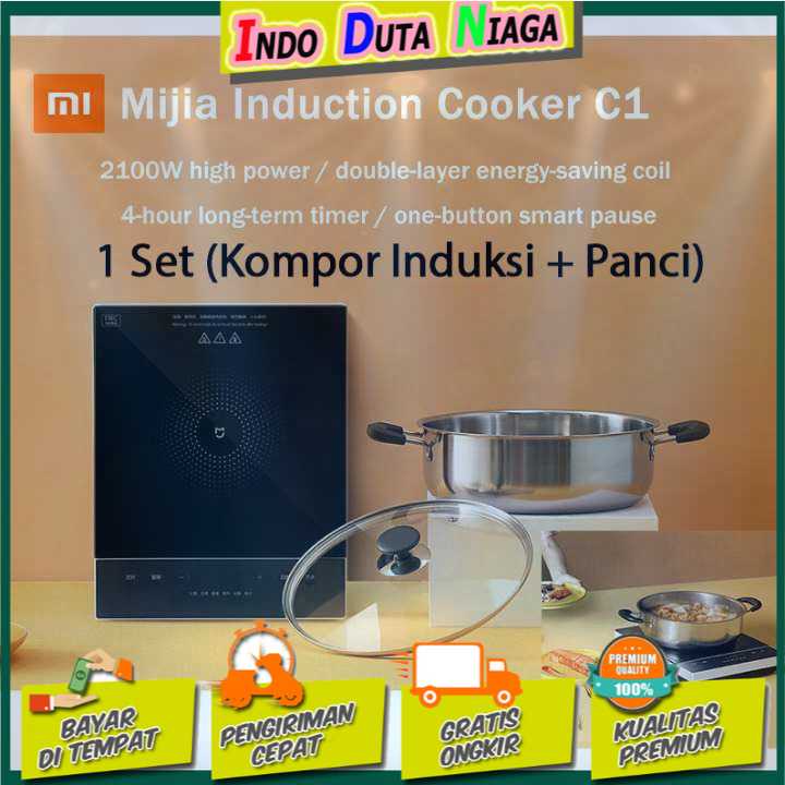 IDN MY HOME - Xiaomi Mijia C1 Induction Cooker Kompor Induksi with Panci -MDCL0E2ACM