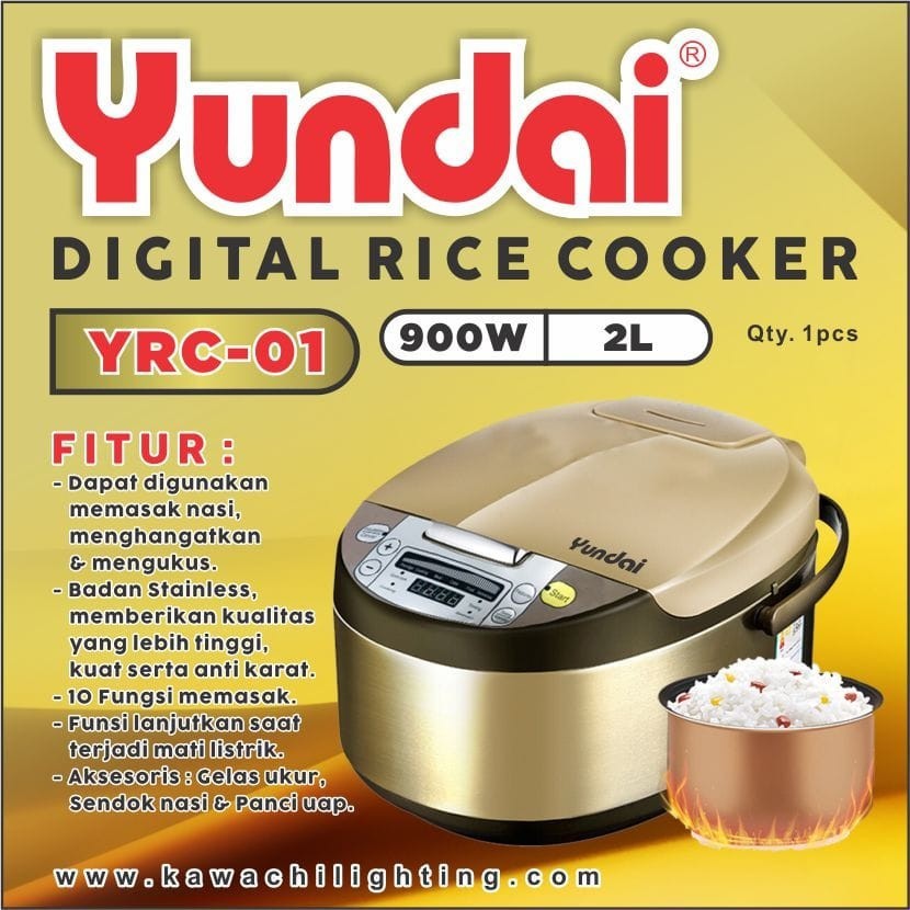 Yundai Magiccom Rice Cooker Penanak Nasi YRC 01 2 LITER