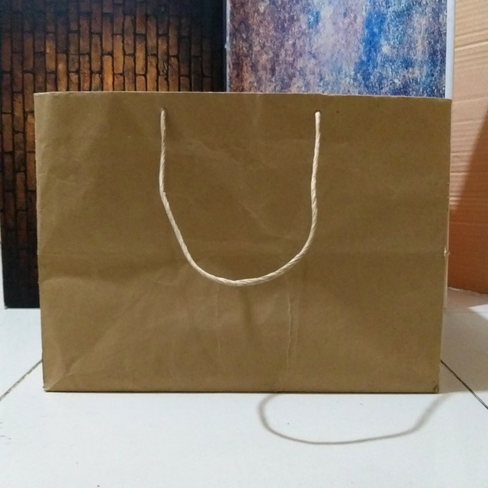 

✨ BISA COD ✨ paper bag coklat polos 22x32