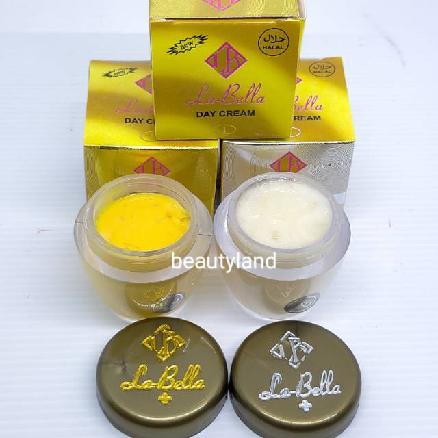 Cream La Bella Original Vit E Asli Pncerah Wajah Plus Serum Vit C Forte / Labella Day and Night / Krim Siang + Malam / Serum Vitamin C Fort Bpom