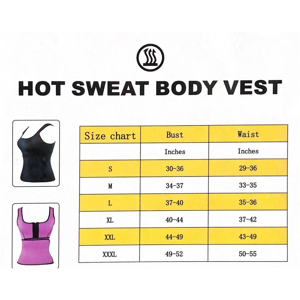 HB-801 hot sweat body vest korset pelangsing tubuh / pembentuk tubuh / korset bakar lemak