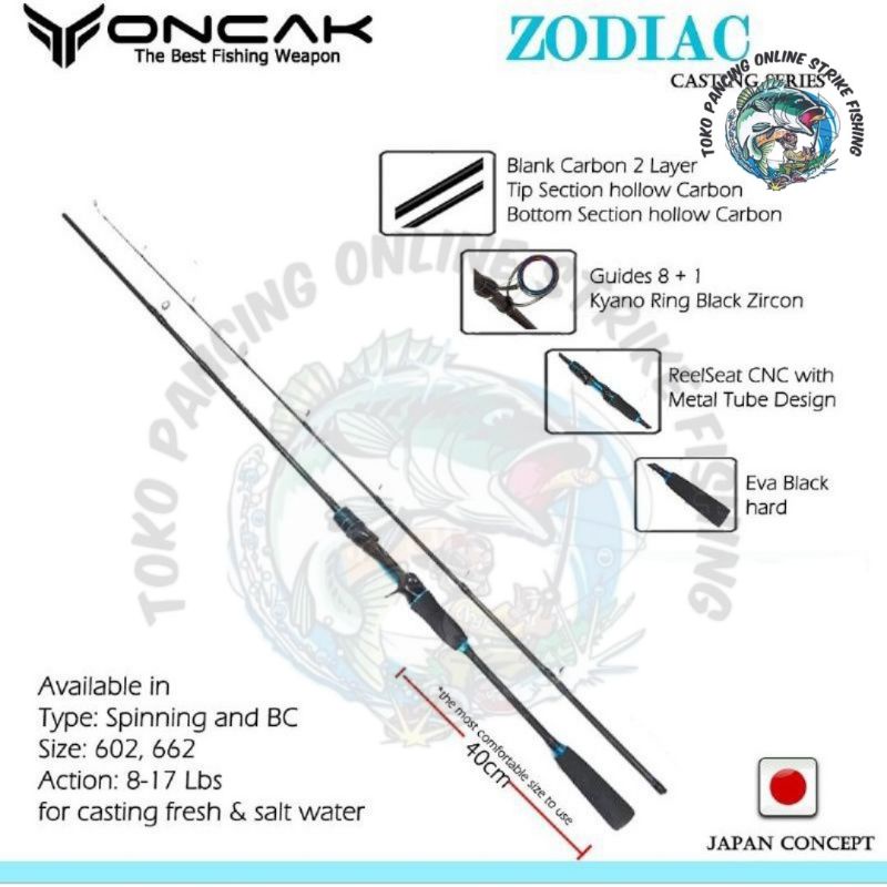 JORAN BC ONCAK ZODIAC 602 8-17 LB