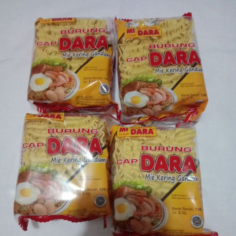 

Mie cap burung dara