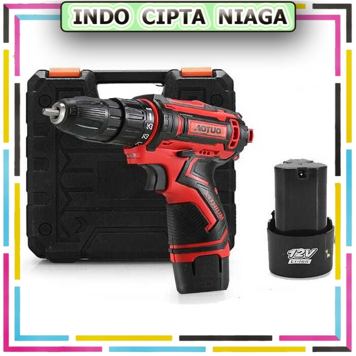 Aotuo Bor Listrik Cordless Lithium Battery Rechargeable 12V - F89