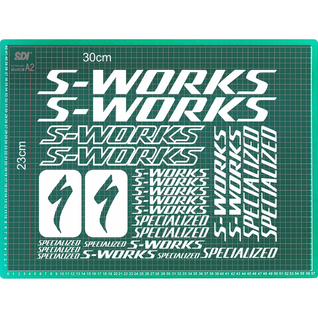 sticker cutting s-works specialized/cutting sticker sepeda