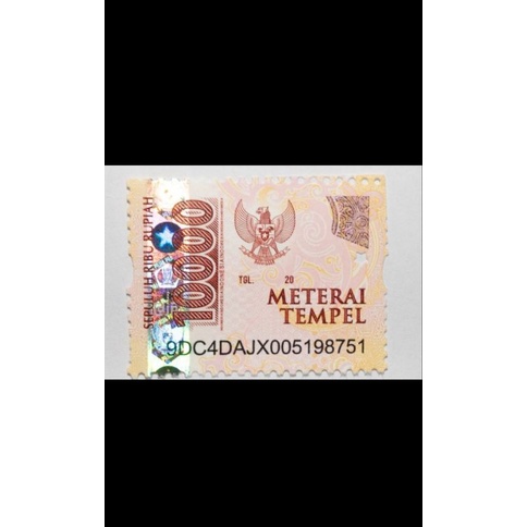 

Materai 10.000 Asli (100% ORIGINAL)