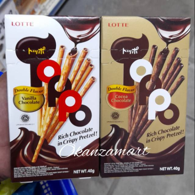 

Lotte Toppo Chocolate Dua Varian 40gr