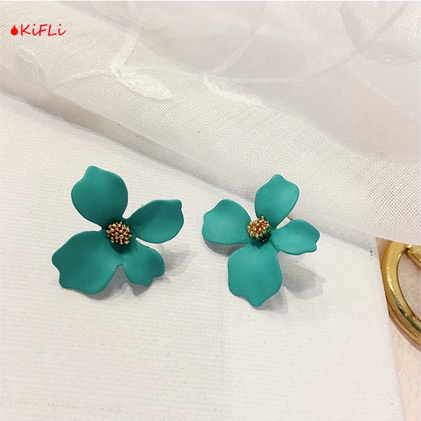 Anting Bunga Permen,Warna Manis / Statement Earrings,Candy Color Flower Sweet Ear Studs