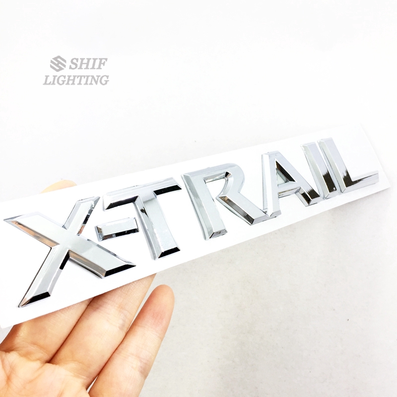 1Pc Stiker Emblem Tulisan &quot;xtrail xtrail&quot; Bahan ABS untuk Mobil niisan