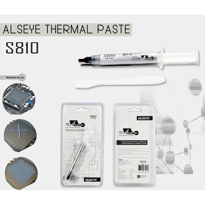 Thermal Pasta Processor Alseye S810 Thermal Paste Grease Silicone