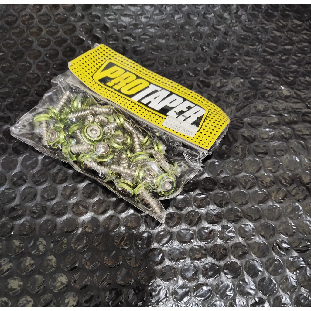 Baut Body Yamaha ring HIjau isi 20 pcs