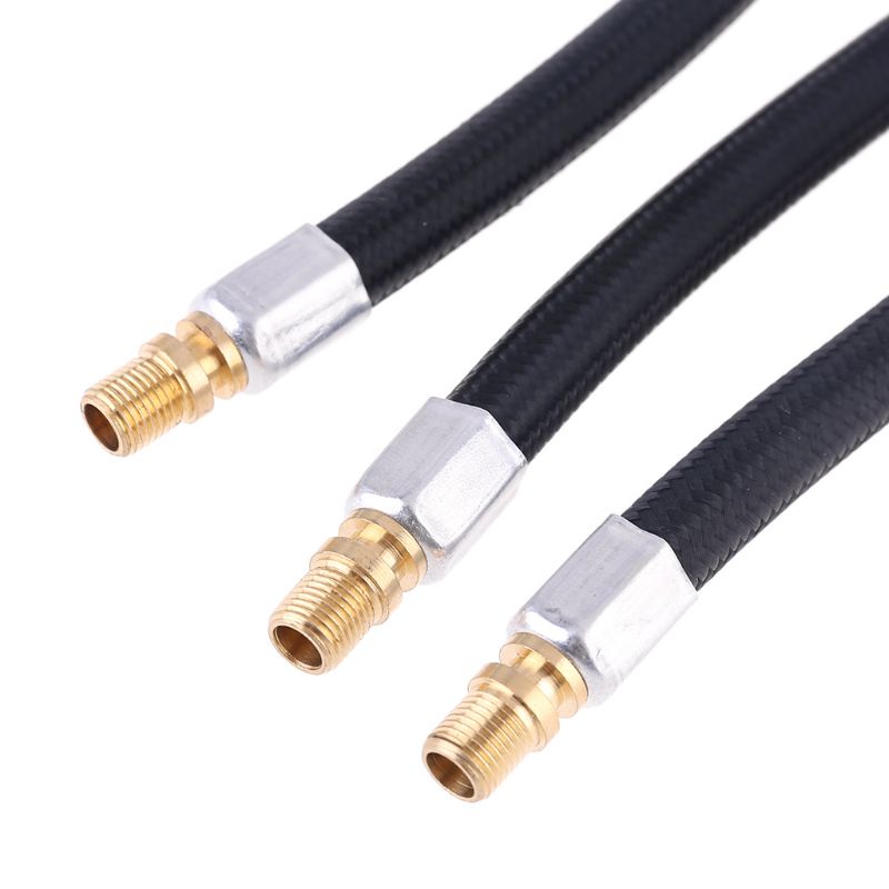 Gro Tire Locking Air Chuck with Air Hose &amp; Standard Tire for Valve Adaptor Selang Pengisi Angin Drat Halus Untuk Twist On Co