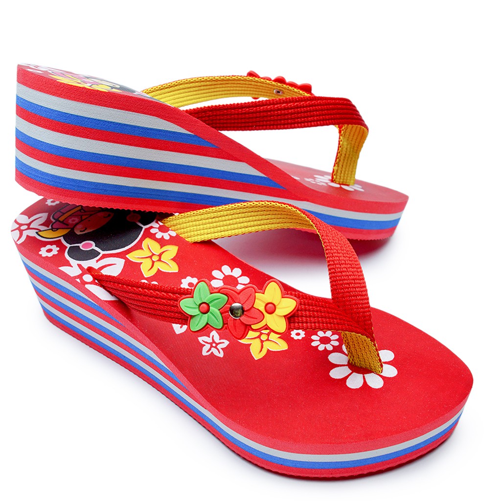 DNOIR Sandal Anak Perempuan AWBUNGA MERAH