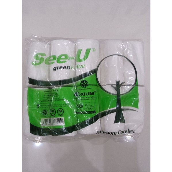 Tisu See U Bathroom Coreless / tisu toilet / See U green value 650 / See u kiloan / See u 700 / See 