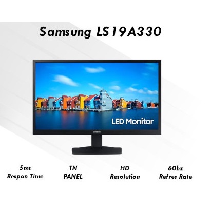 Monitor Samsung LED IPS S19A330/ LS19A330NHE - Full HD 19" Inch