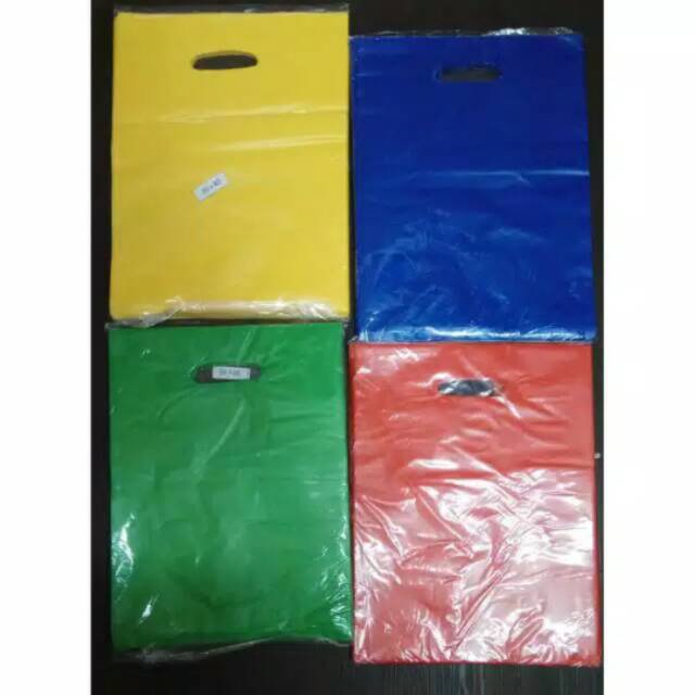 

Plastik Packing Online Shop Warna Biru Merah Kuning Hijau ukuran 30x40cm isi 25pc