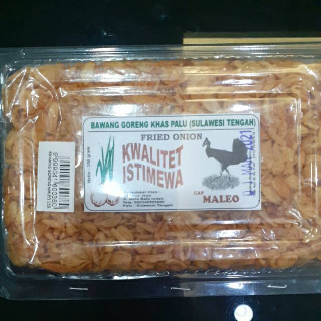 

Bawang Goreng Khas Palu Maleo 250 gram