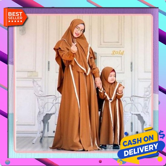 3-7Th Gamis Anak Sheina Jubah Anak Long Dress Anak Baju Muslim Anak Perempuan Bobo Kids Vania Syari 