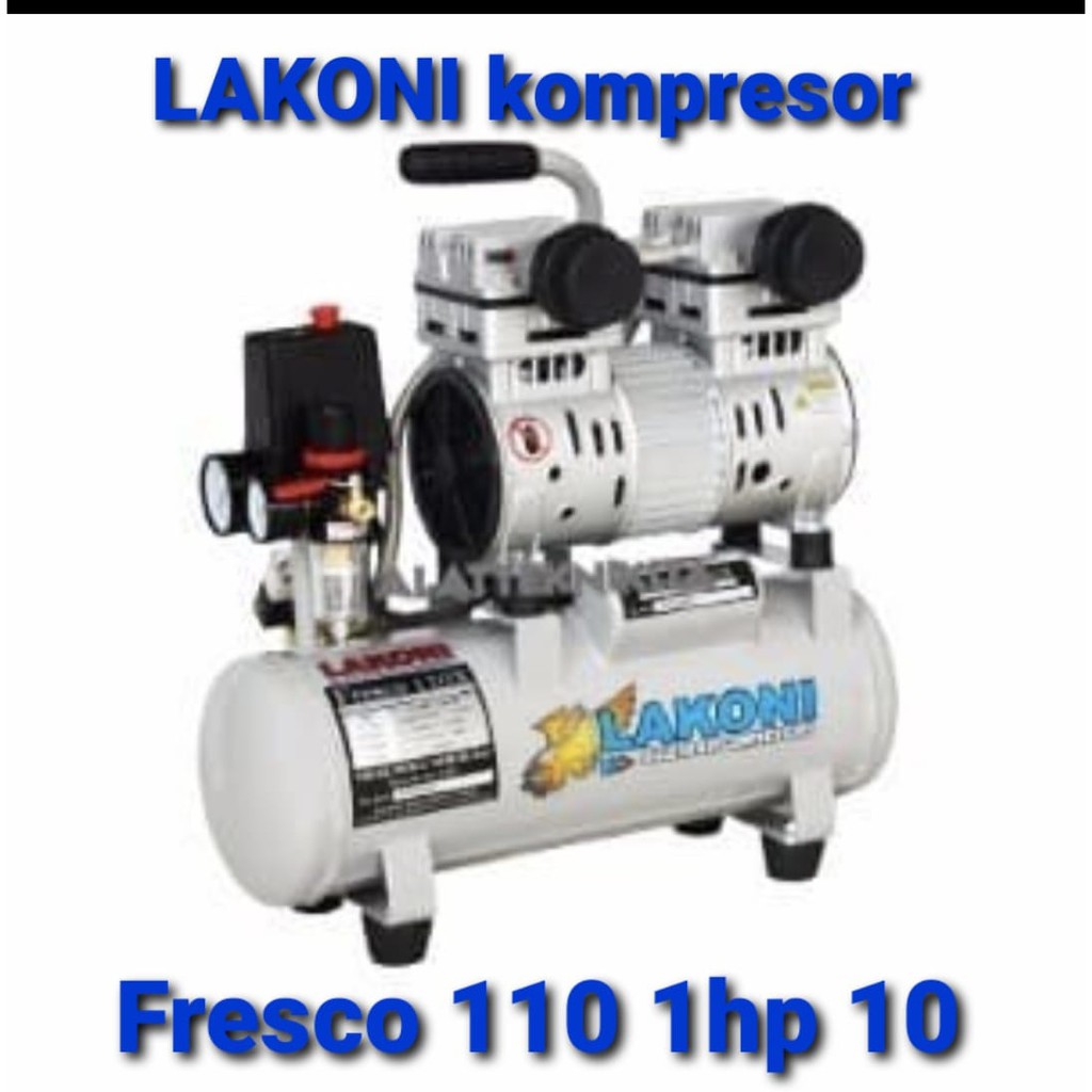 LAKONI OILLESS COMPRESSOR KOMPRESSR FRESCO 110 - 1 HP SILENT