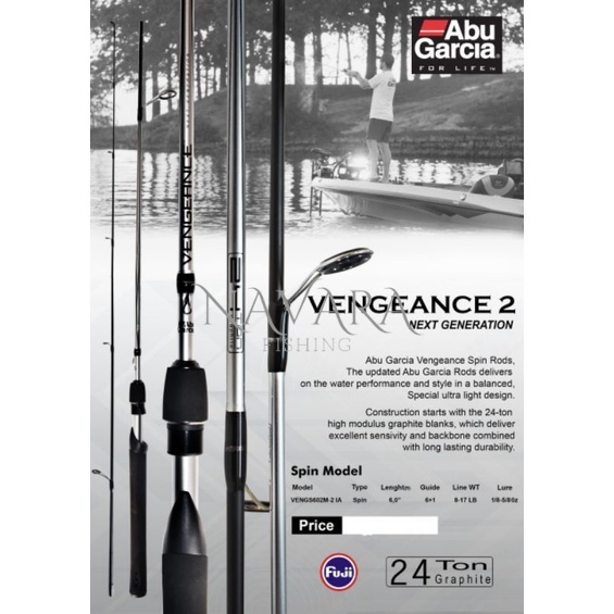 Joran Spinning Abu garcia Vengeance  602Mh