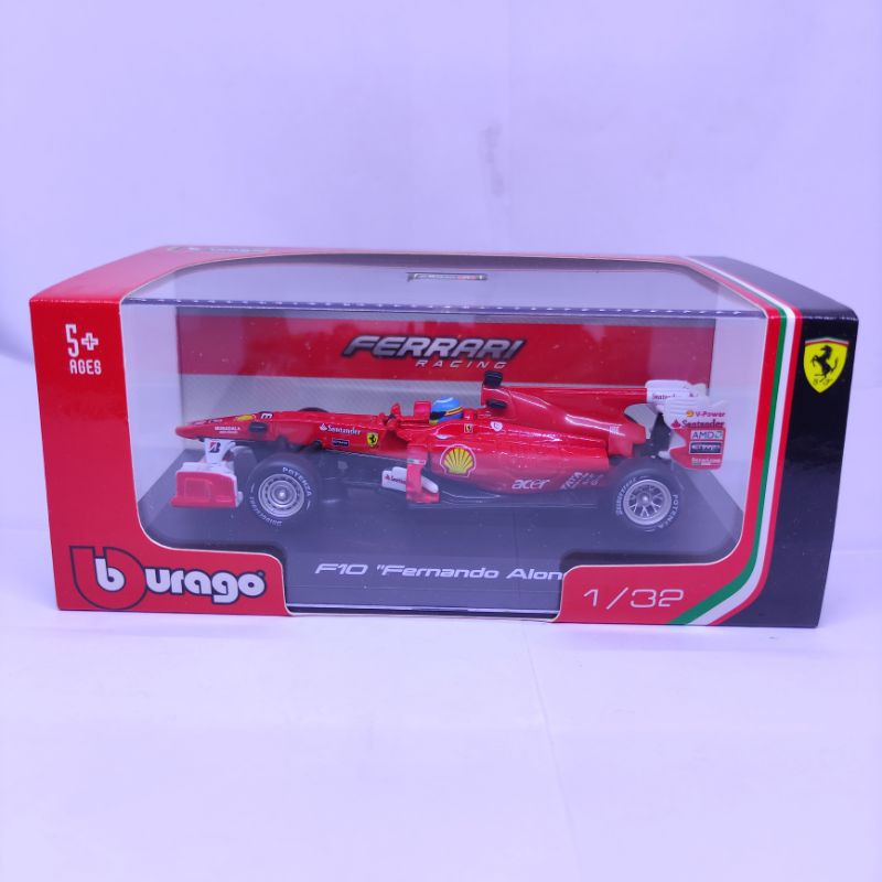 Diecast Miniatur Mobil Sport Balap Formula One F1 Ferari Fernando Alonso