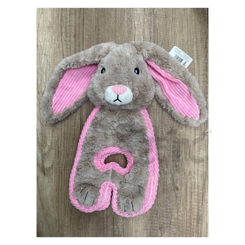 K9tuff big size durable rustling bunny with 9 squeaker toy