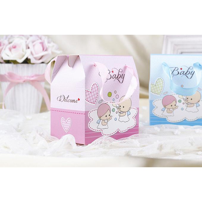 

kantong souvenir lahiran bayi , kotak souvenir baby, kotak hadiah