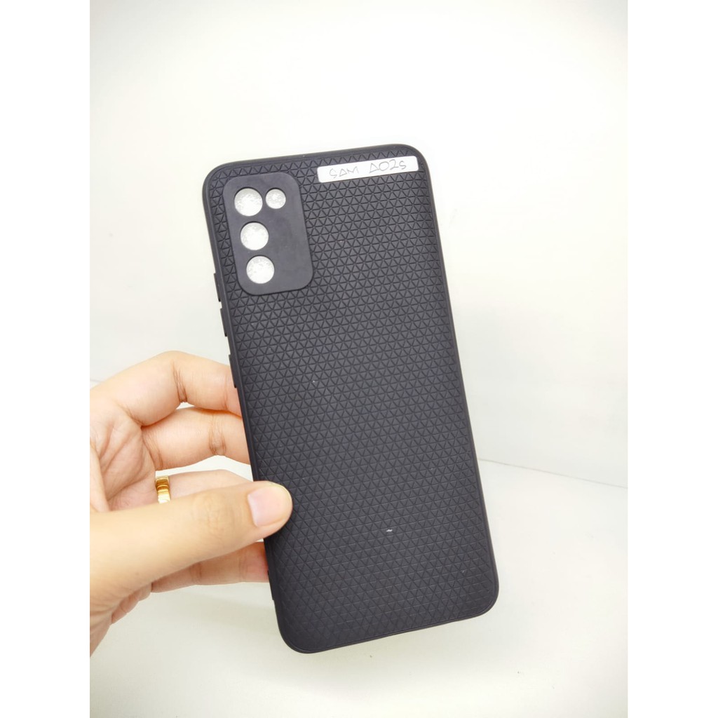 LUXURY Real Fiber Samsung A02 A02S A31 with Protector Camera TPU Slim Matte Softcase