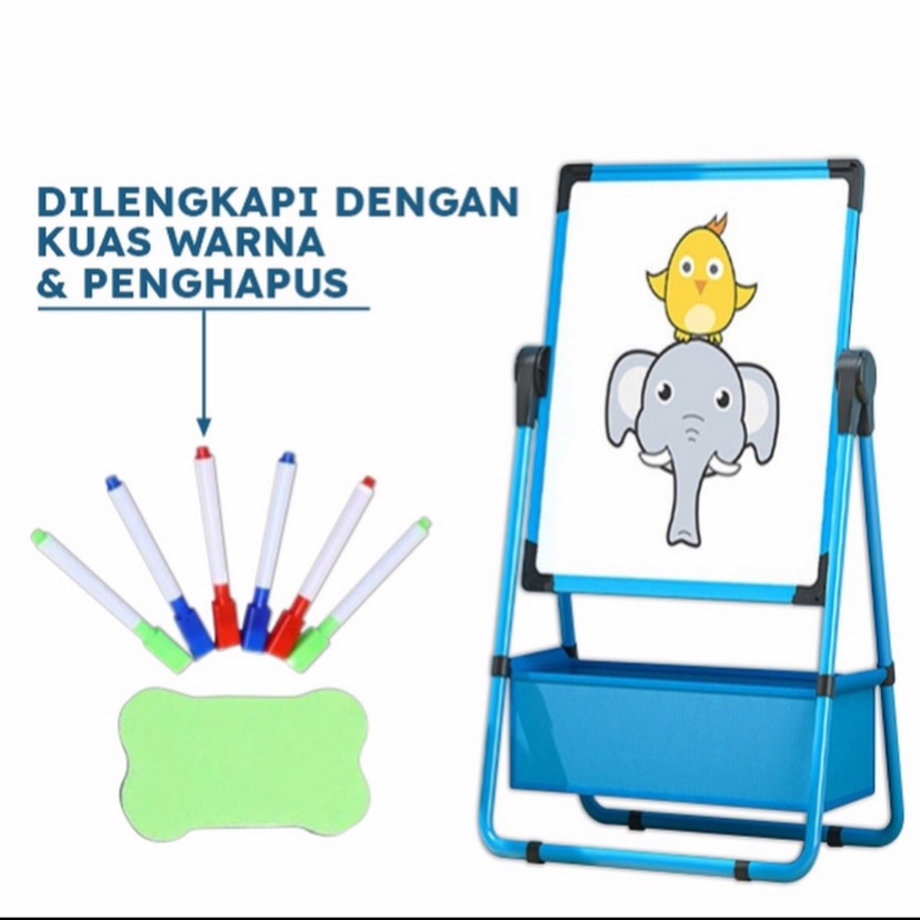 ( BISA COD ) PROMO PAPAN TULIS ANAK MAGNETIC MULTIFUNGSI DAN KERANJANG / DRAWING BOARD ANAK 2 SISI BLACK WHITE BOARD / PAPAN TULIS ANAK / PAPAN TULIS ANAK MAGNET / PAPAN TULIS TINGGI / PAPAN TULIS ANAK LUCU / PAPAN TULIS BELAJAR