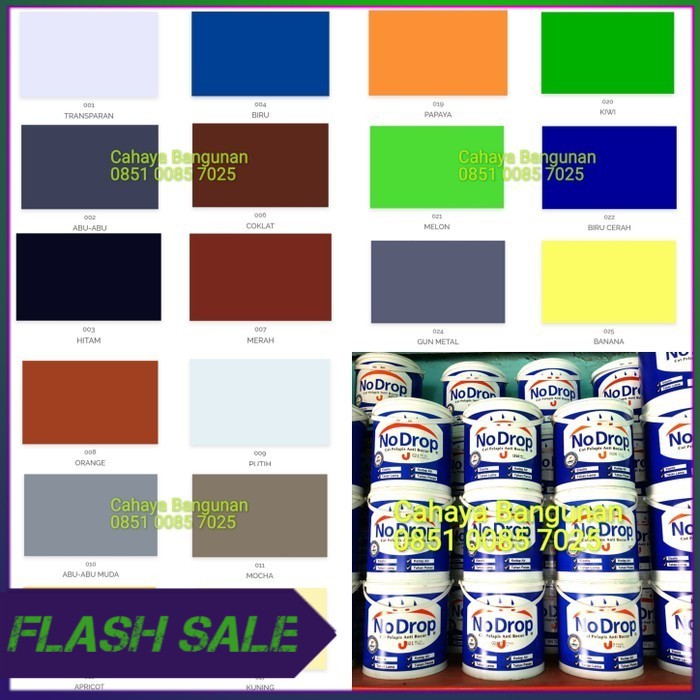 NO DROP Galon 4Kg 4 Kg NoDrop Cat Pelapis Anti Bocor Aquaproof Warna