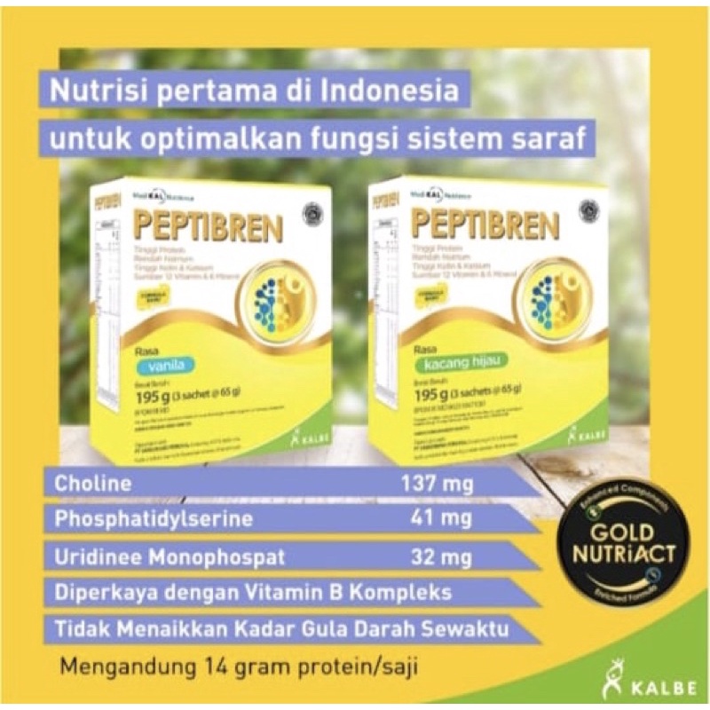 

Peptibren 195 gram ( susu nutrisi khusus kesehatan saraf )