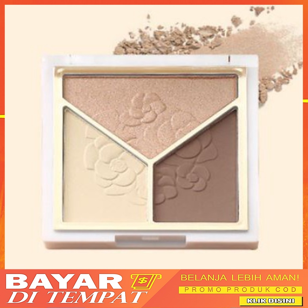 Lameila Palet Eyeshadow Palette 3 Warna Highlight 3D Tahan Lama DJ 5097