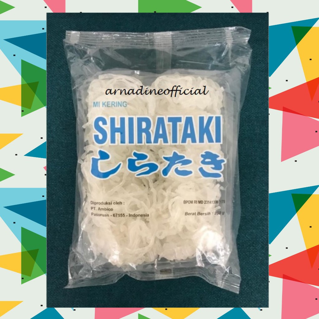 

[ARNADINEOFFICIAL] Dry Shirataki 250gr / Mie Shirataki Kering / Low Carbo / DEBM / Ketogenic