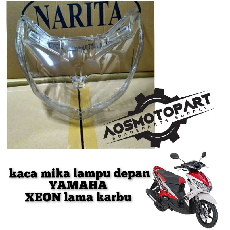 kaca mika lampu depan xeon lama karbu mika kaca lampu depan Yamaha Xeon lama karbu berkualitas