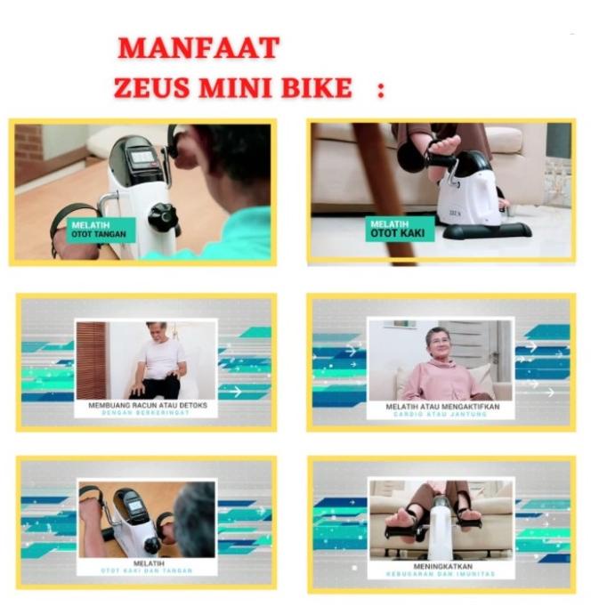 ZEUS MINI EXERCISE BIKE SEPEDA TERAPI STATIS ZEUS STATIC SPORT THERAPY DCSDFD5463