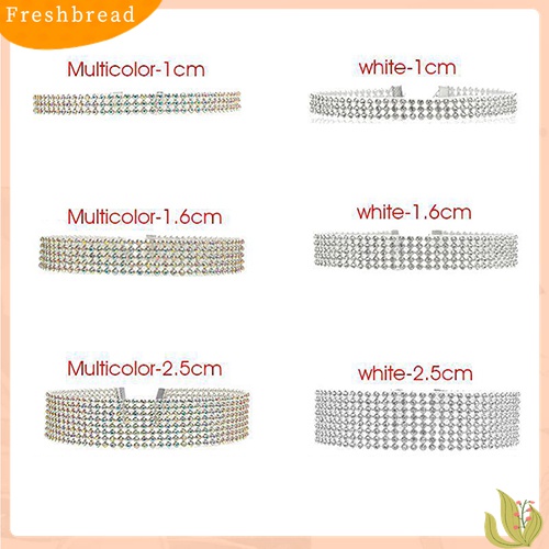 [TERLARIS]Women's Fashion Full Rhinestones Sparkling Choker Short Collar Necklace Jewelry