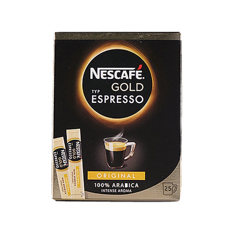 Nescafe Gold Espresso Original French Coffee (25 sachet)