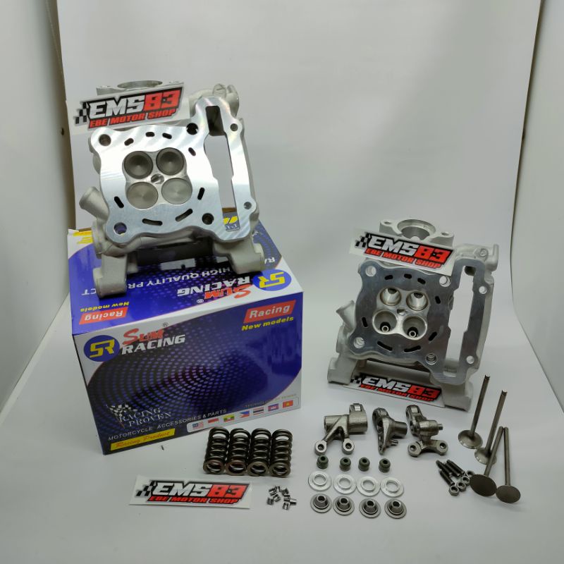 super head SUM RACING YAMAHA Aerox wr r15v3 all new nmax xsr 155 klep 20/23 22/25 porting CNC paket 
