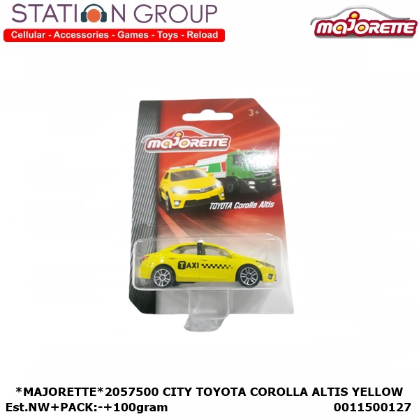 MAJORETTE 2057500 CITY TOYOTA COROLLA ALTIS YELLOW - DIECAST