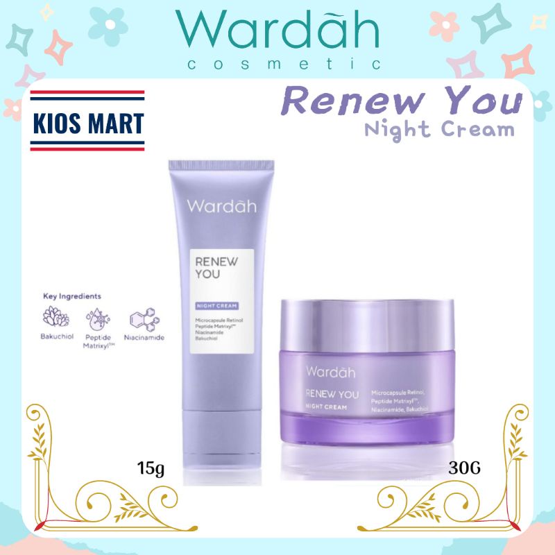 Wardah Renew You Anti Aging Night Cream 15g &amp; 30g