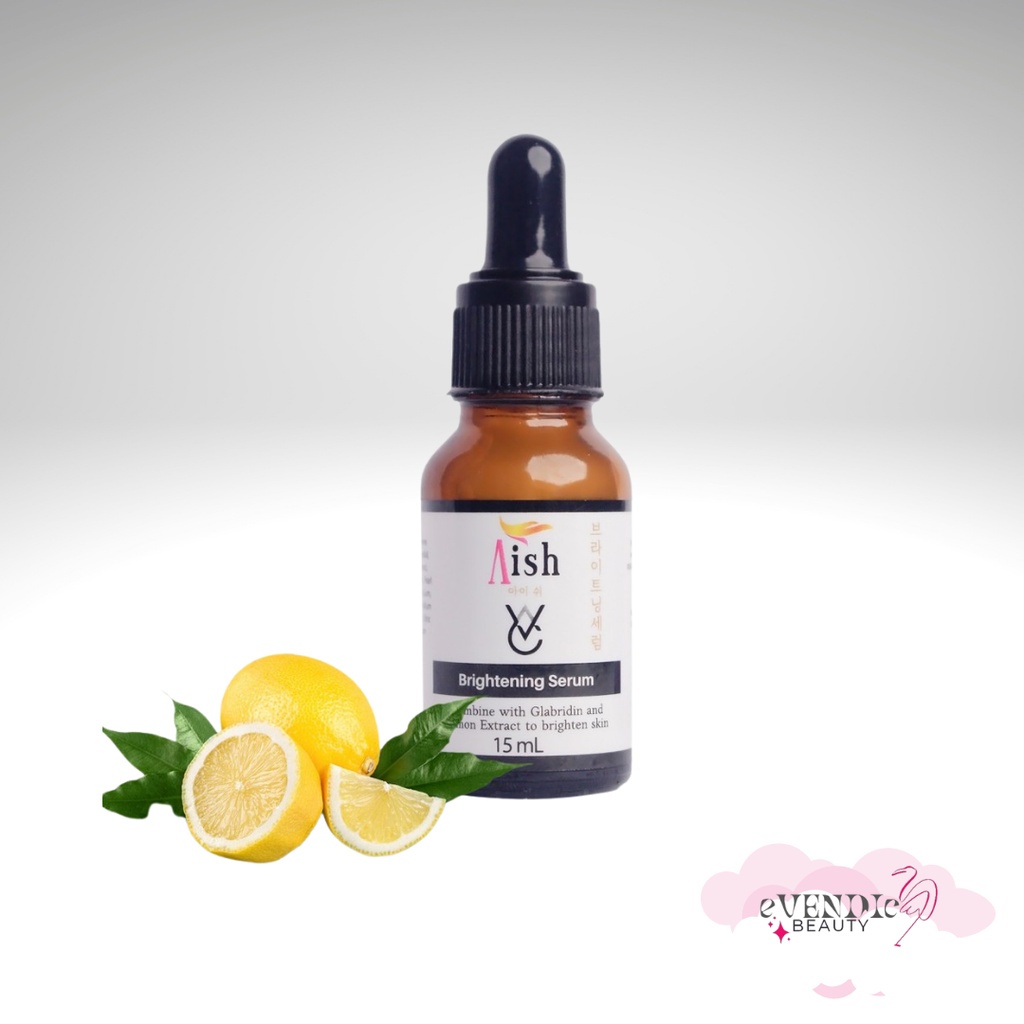 Aish Brightening Serum 15mlSerum untuk mencerahkan dan melembabkan kulit wajah 15ml