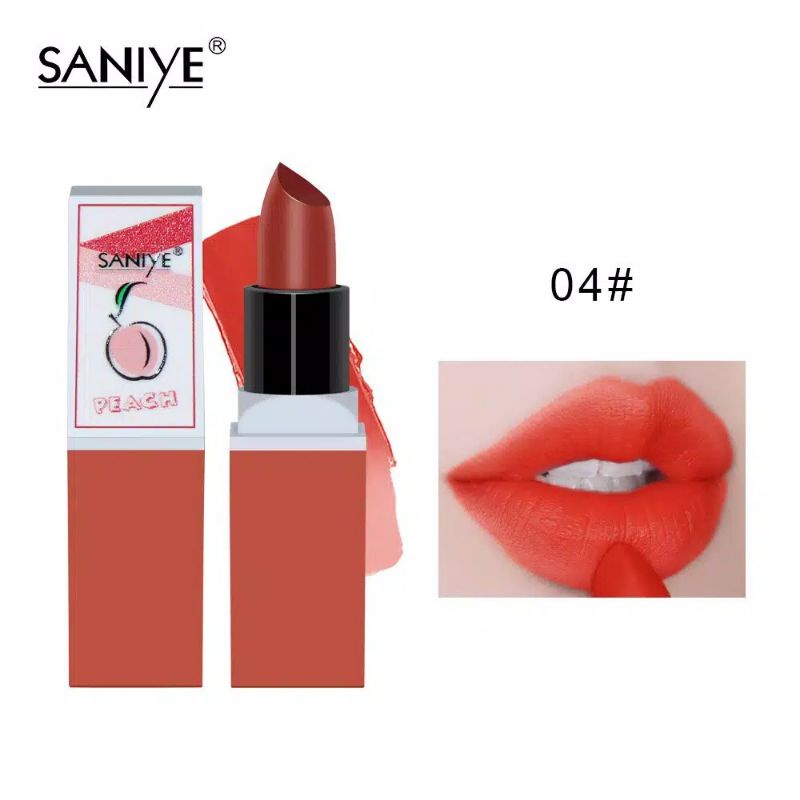 Medan Termurah 6 warna matte lipstik bibir waterproof makeup kiss proof lipstick saniye