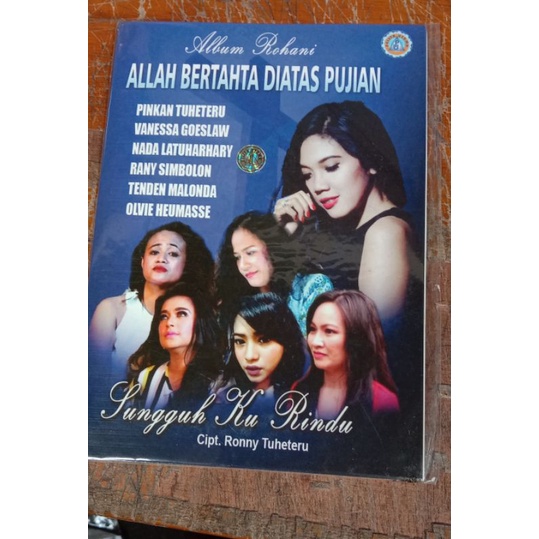 Kaset Vcd original Album rohani Allah bertahta diatas pujian