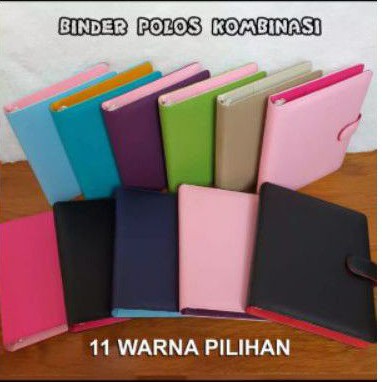 

BINDER POLOS KULIT KOMBINASI A5 (20ring). B5 (26ring)