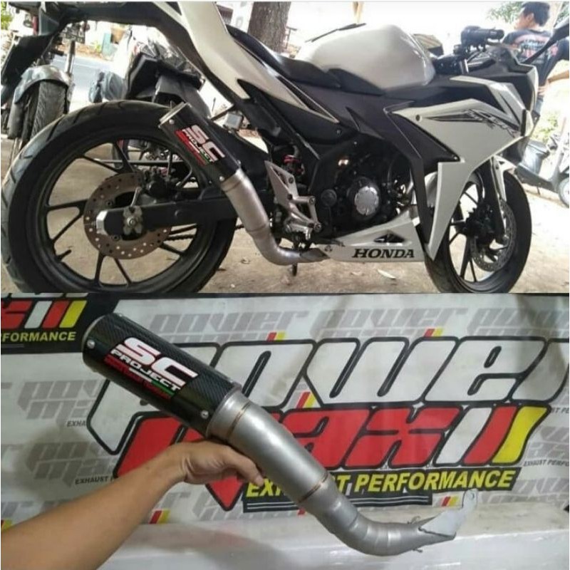 Knalpot sc project for honda cbr 150 facelift