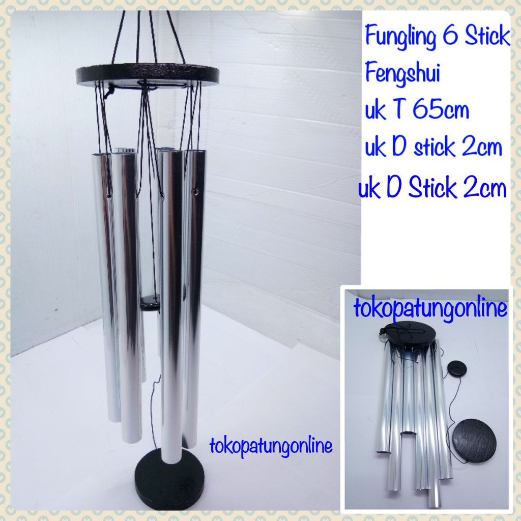 Fungling Lonceng Angin 6 Stick Silver 02